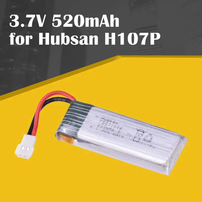3 7 V 520mAh LiPo батарея для Hubsan H107P летательный аппарат четырехосный Дрон H107P-09