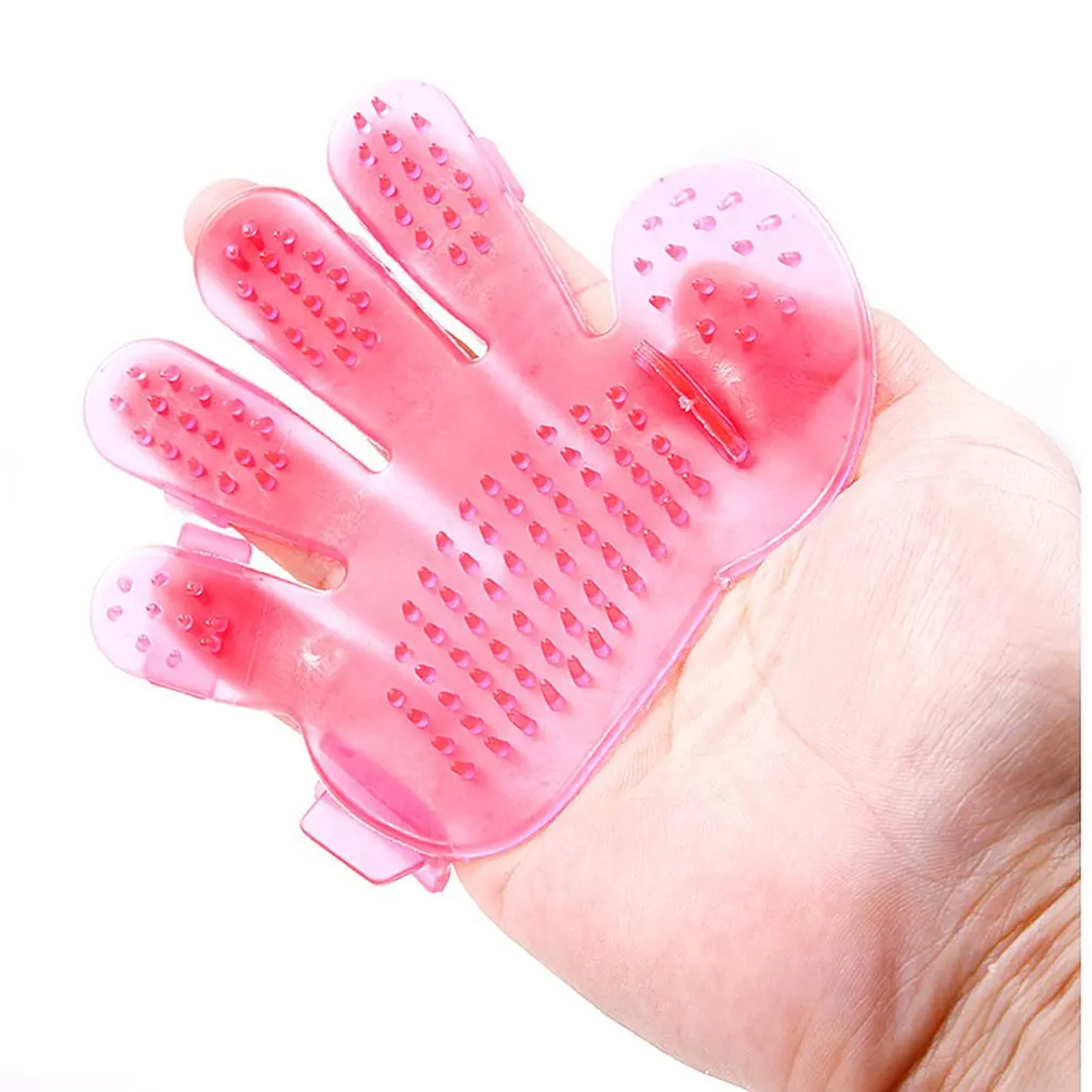 

New foreign trade factory direct supply pet five finger pet brush pet bath palm brush pet cleaning brush
