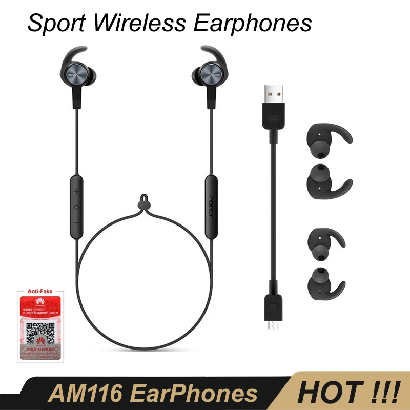 Huawei honor sport Am61 беспроводные наушники Bluetooth 4 1 IPX5 Водонепроницаемый микрофон