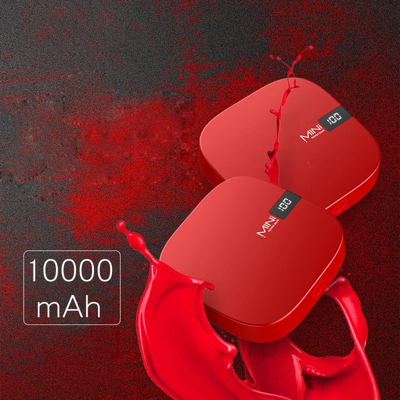2019 уникальный дизайн 10000 мА/ч Портативный мини Размеры 3 входа двойной USB Выход