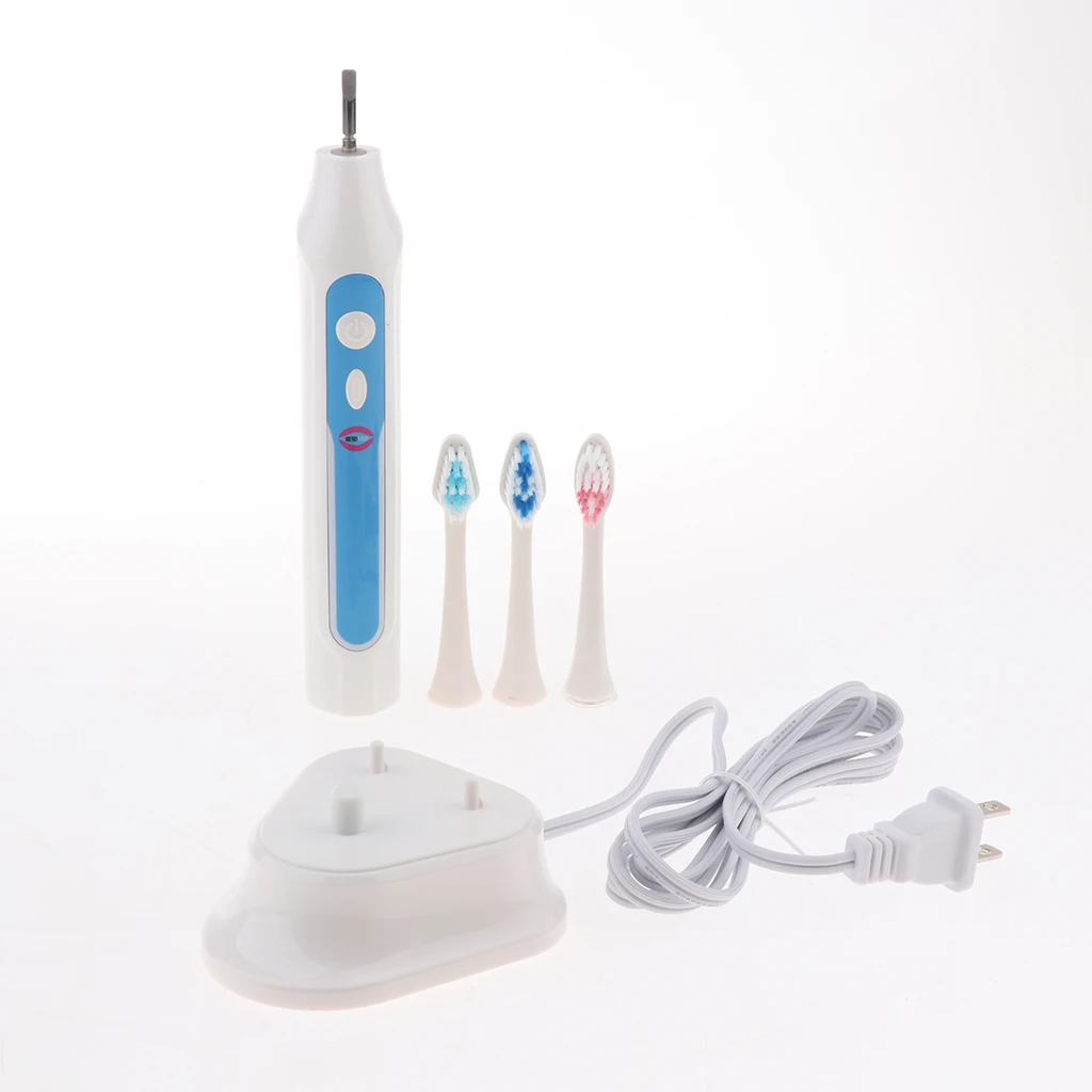 Электрическая зубная щетка для ухода за полостью рта + 3 насадки зубных щеток US Plug