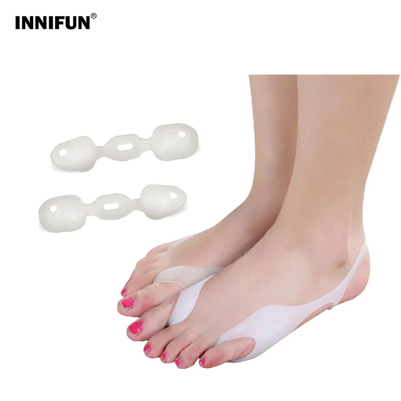 

2 Pcs Foot Silicone Orthopedic Hallux Valgus Splint Corrector For Toes Separator Finger Pain Relief Pedicure Foot Care Tool