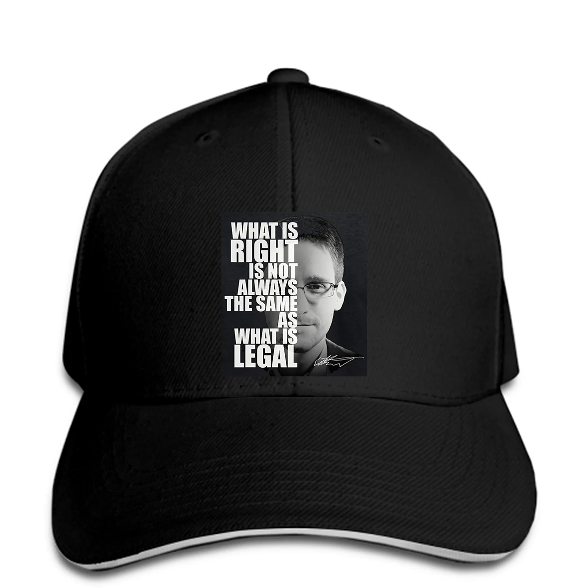 Бейсболка Эдвард Сноуден с надписью What Is Right Мужская-политическая Фирменная