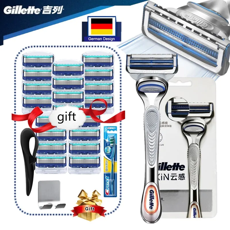 

Gillette SkinGuard Men Shaver Razor Blade Cassettes for Shaving Replacebale Blade Machine for Shaving Blade with Drain Hook