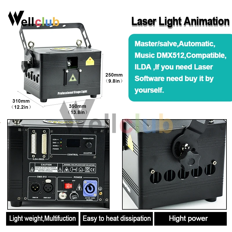 4 шт. 2 вт RGB анимационный лазерный свет DMX ILDA интерфейс Dj проектор/Dj