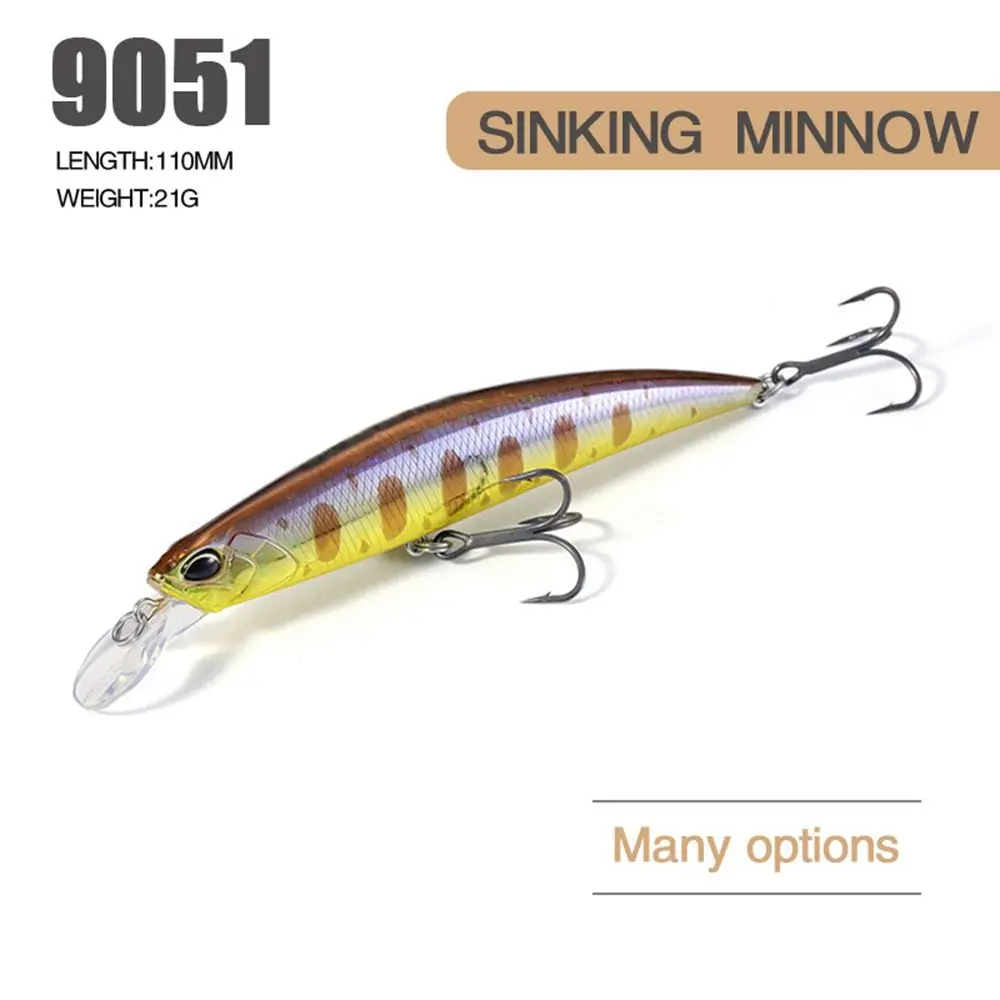 

Multicolor Outdoor Crankbaits Useful Fish Hooks Minnow Lures Winter Fishing Sinking Minnow Baits