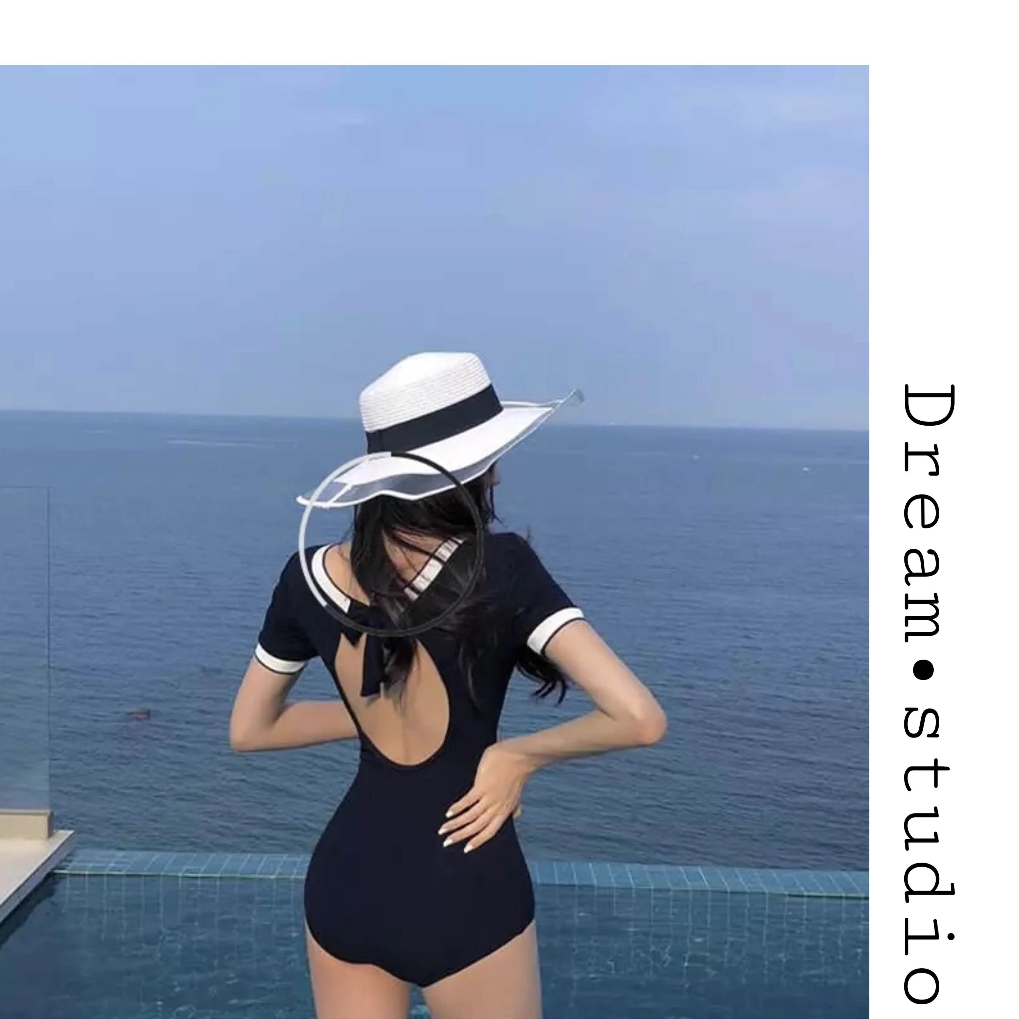 Swimwear Korea New Style INS Online Bathing Suit Women's Conservative Skirt One Cover Meat Slimming Set Bubble Holiday | Спорт и