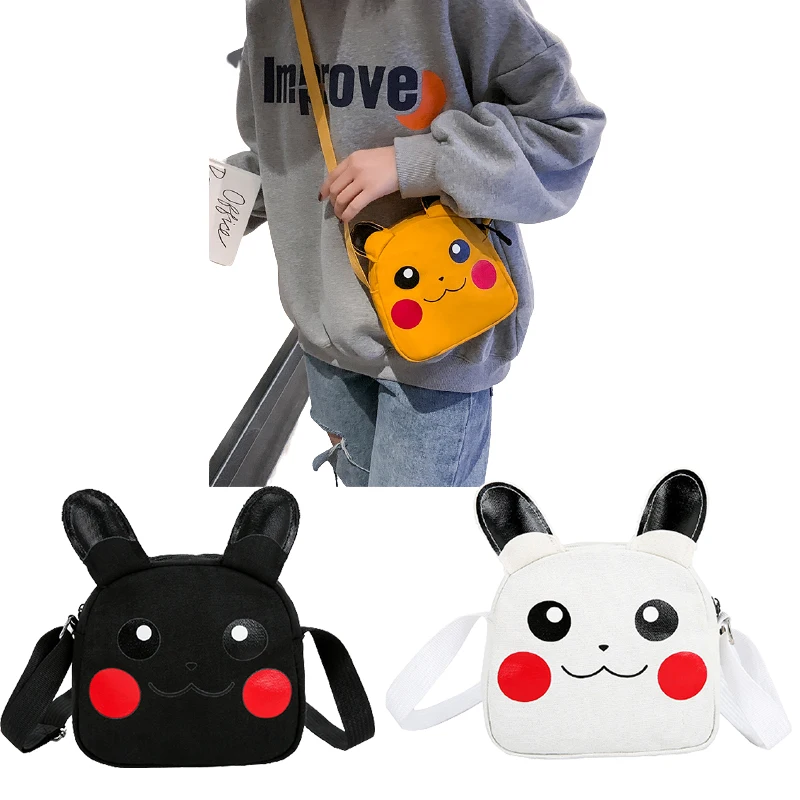 Сумка через плечо с изображением покемона Пикачу для женщин-подростков |