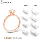 8 шт невидимое Прозрачное Кольцо Размер регулятор для свободных колец приспособление для регулировки размера кольца Размер кольца r редуктор подходит для любых колец настраиваемые инструменты