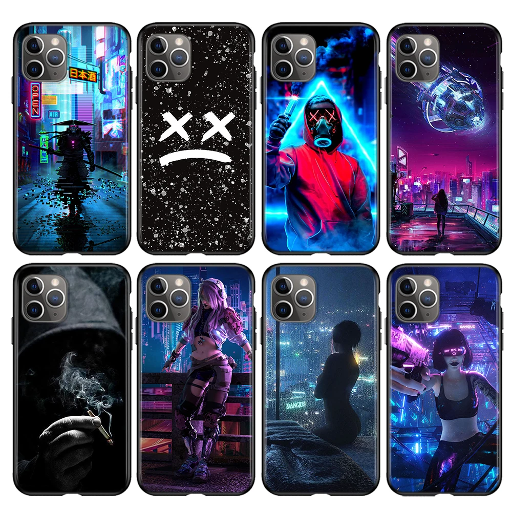 

Street Brand Boy Girls Silicone Cover For Apple IPhone 12 Mini 11 Pro XS MAX XR X 8 7 6S 6 Plus 5S SE Phone Case
