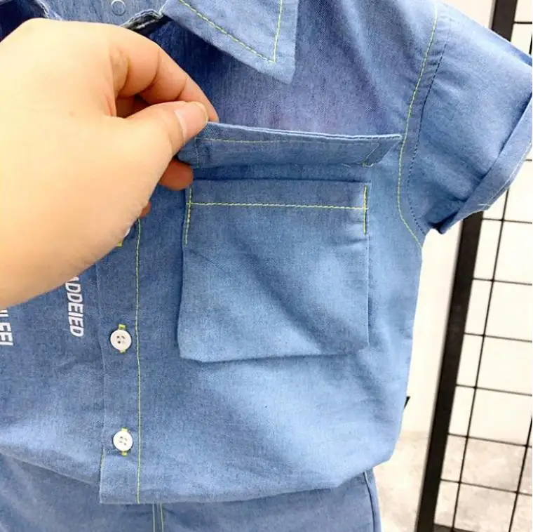 

Children Clothing 2PCS Set Summer Toddler Kid Tops T-shirt+Shorts Pants Outfits Baby Boy Short Sleeve Clothes 2-7T