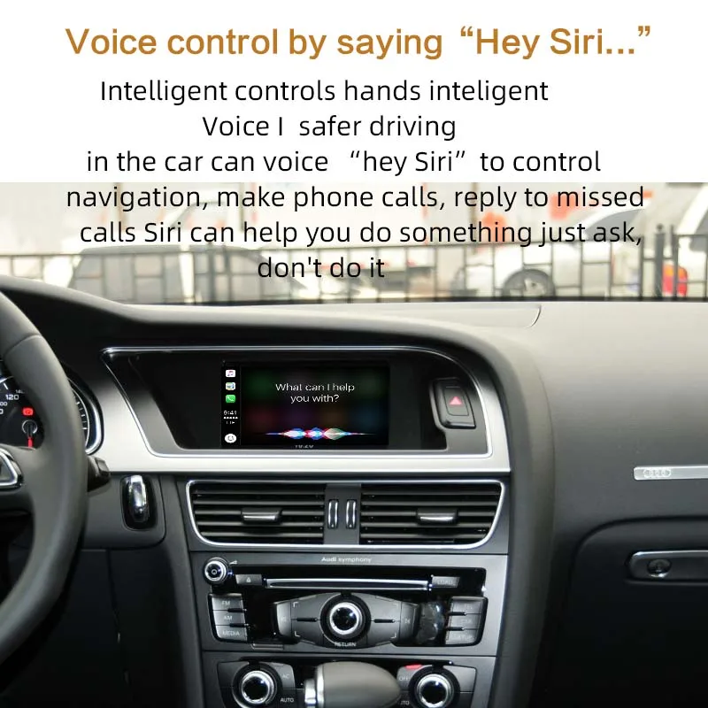 Sinairyu Автомобильное Зеркало беспроводное Wi Fi Apple CarPlay Android А4 A5 Q5 без MMI OEM