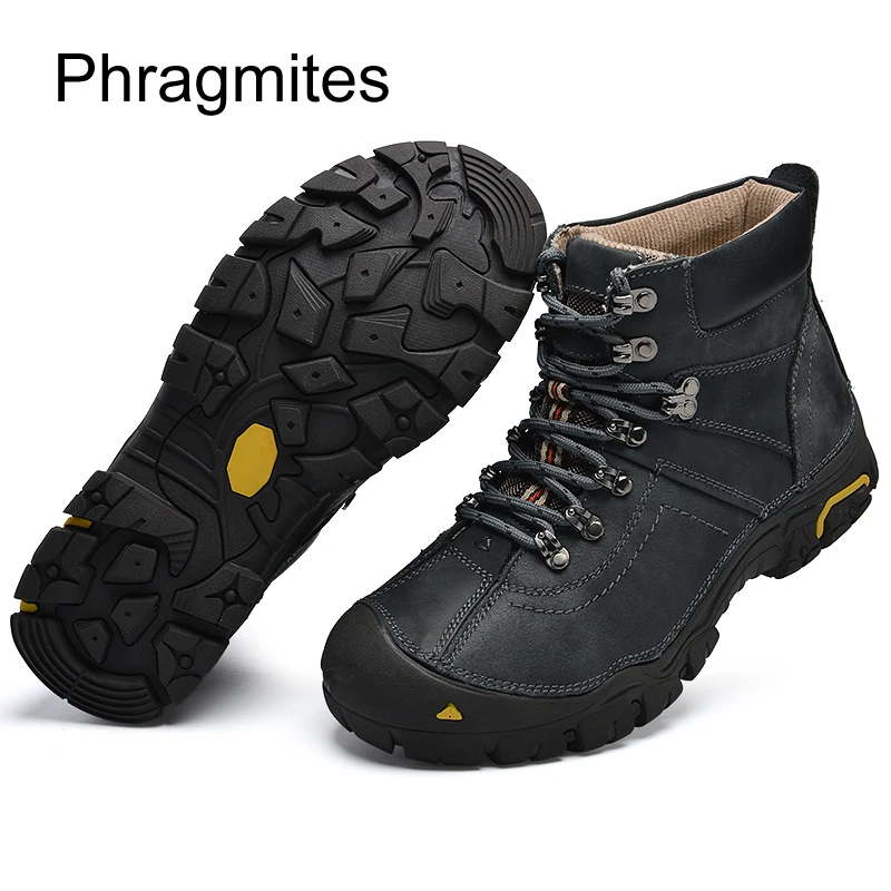 Phragmites/защитная Рабочая обувь с носком; теплые дышащие зимние ботинки; botas mujer invierno; ; Мужская обувь; большие размеры 48