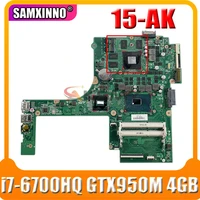 for hp pavilion 15 ak laptop motherboard 832848 001 832848 601 with i7 6700hq cpu gtx950m 4gb gpu dax1pdmb8e0 mb 100 tested
