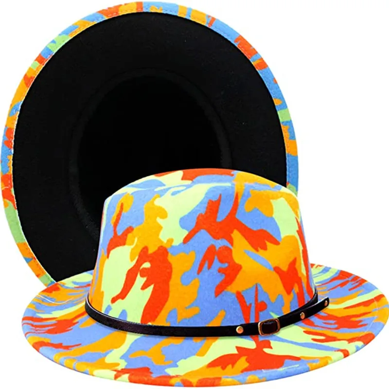 Шляпа фетровая с пряжкой и широкими полями для мужчин женщин | Аксессуары одежды