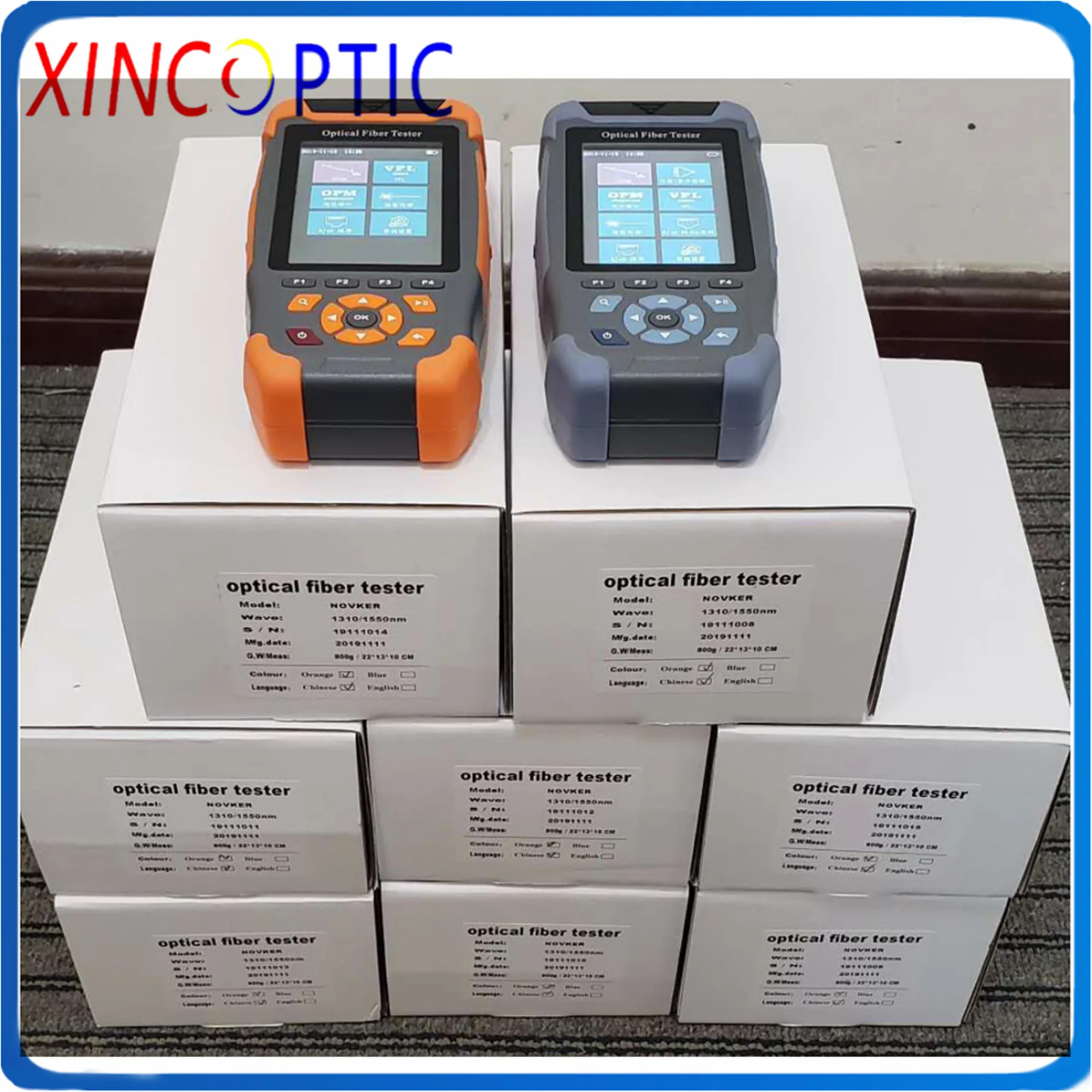 Оптоволоконный рефлектометр Pro Mini OTDR NK3200S с 9 функциями VFL OPM карта событий 22 дБ для