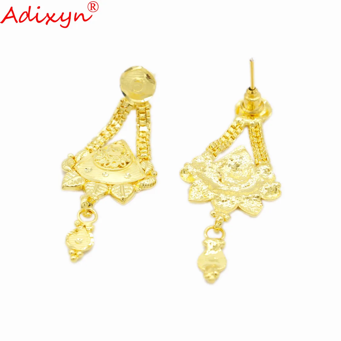 Adixyn арабский 24k золотой цвет/медный цветок дизайн ювелирные изделия для
