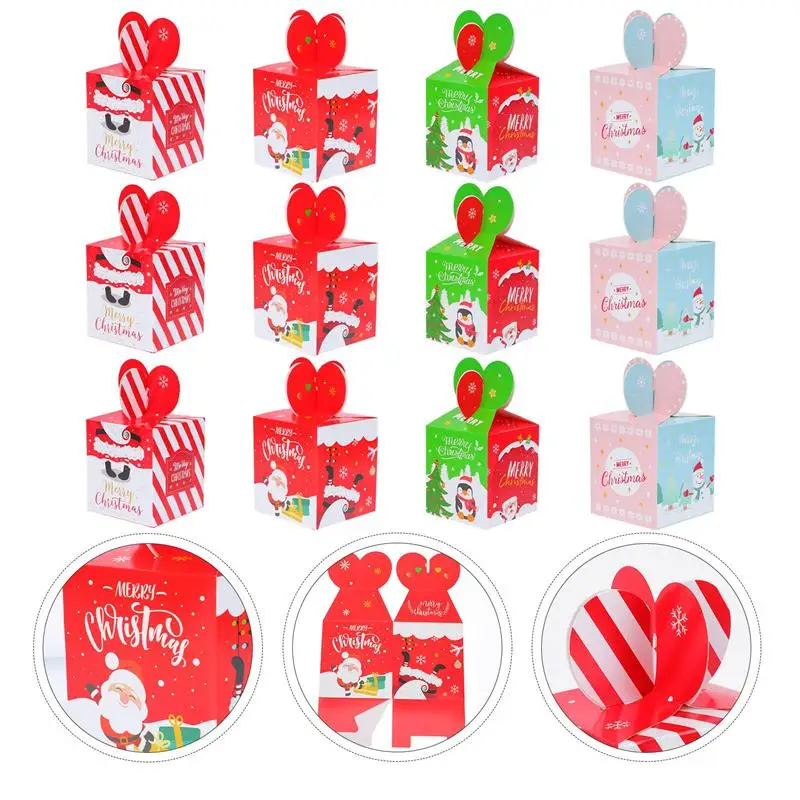 

20Pcs Christmas Apple Packaging Boxes Gift Packaging Boxes (Mixed Style)