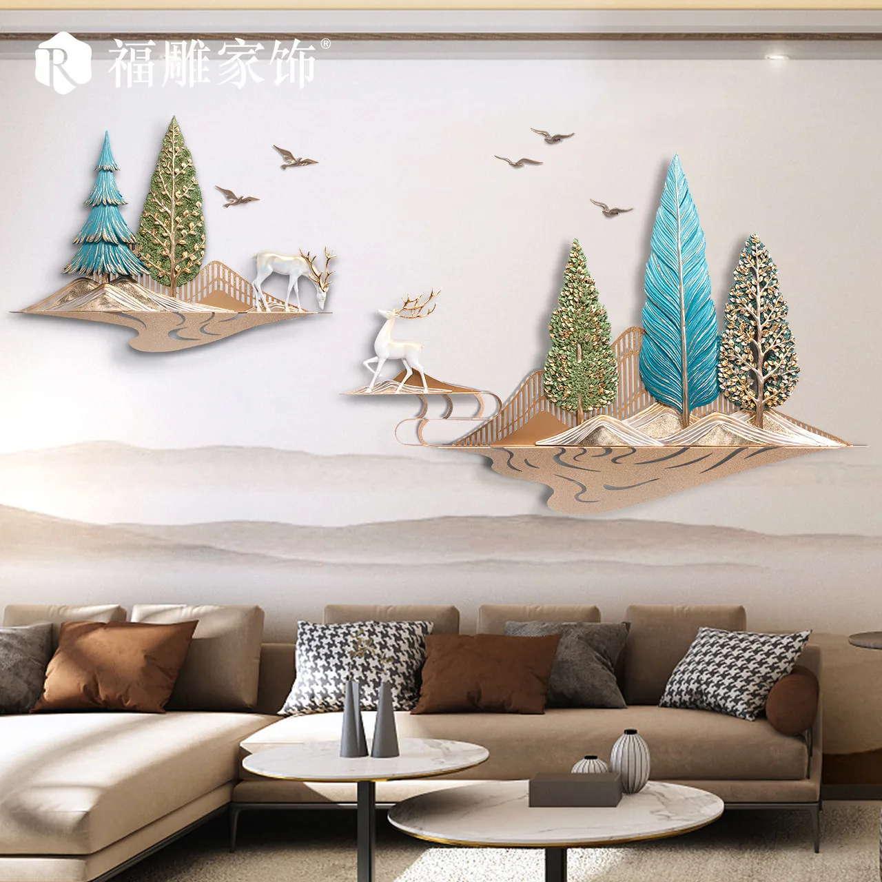

Aesthetic room decor 3D stereo relief DIY combination adornment picture background wall Room decoration accessories Modern decor