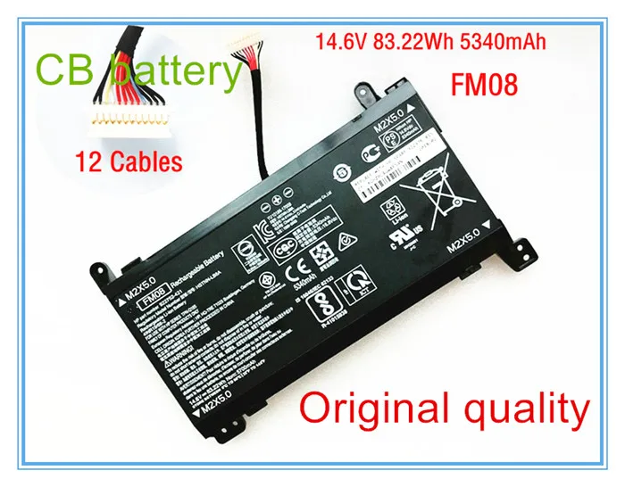 Оригинальные аккумуляторы для ноутбуков 14 4 дюймов 86 Вт/ч fm08 HQ TRE 922976 855 TPN Q195 Omen 17