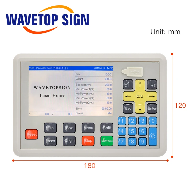 WaveTopSign AWC708C CCD видение позиционирования CO2 лазерная Система управления камерой