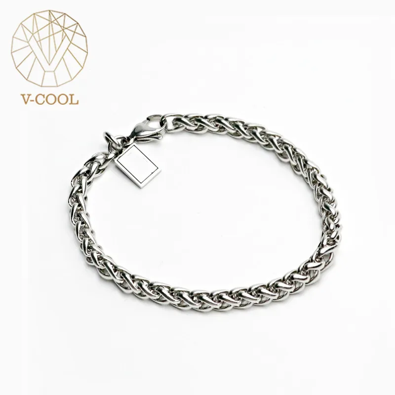 Нержавеющая сталь звено цепи Будда браслет цепочка для мужчин и женщин ручной