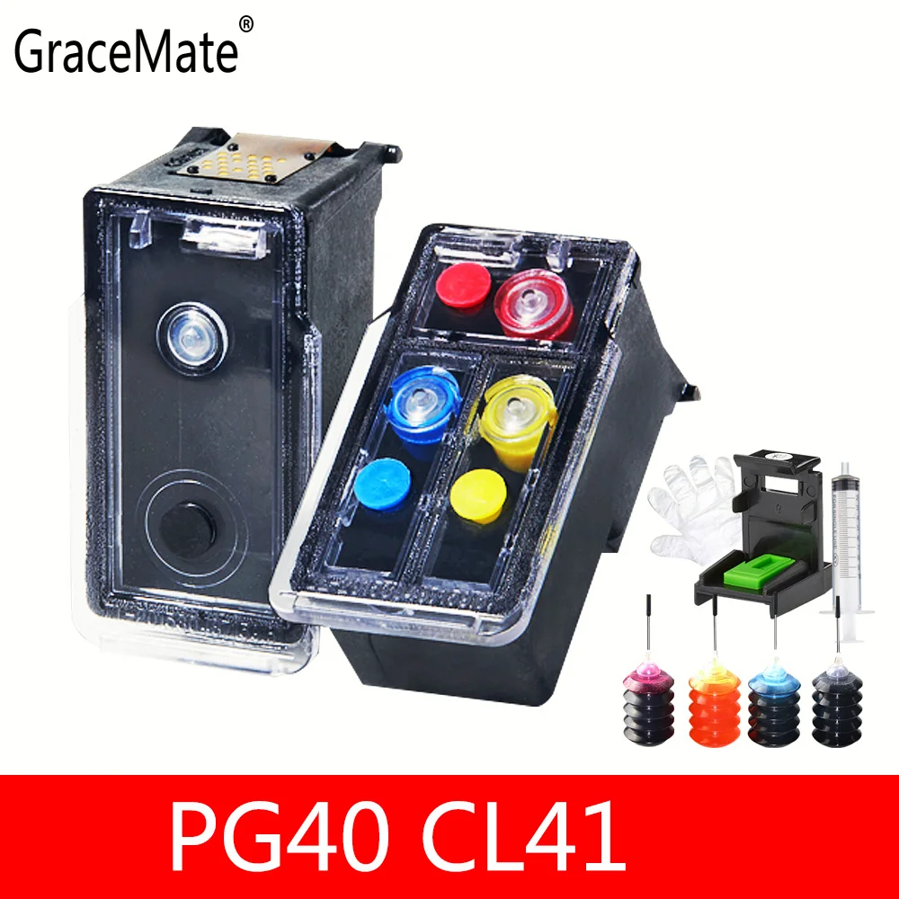 11,11 сменный многоразовый картридж для Canon PG 40 CL 41 для Canon Pixma IP2500 MP210 MP140 MP150 MP160 MP180 MP190