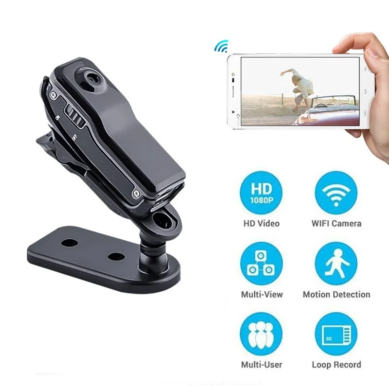 

MD81 IP Network Surveillance Mini Video Camera Wireless WiFi HD mobile Camera DV Family Security Car Camcorders with Card Reader