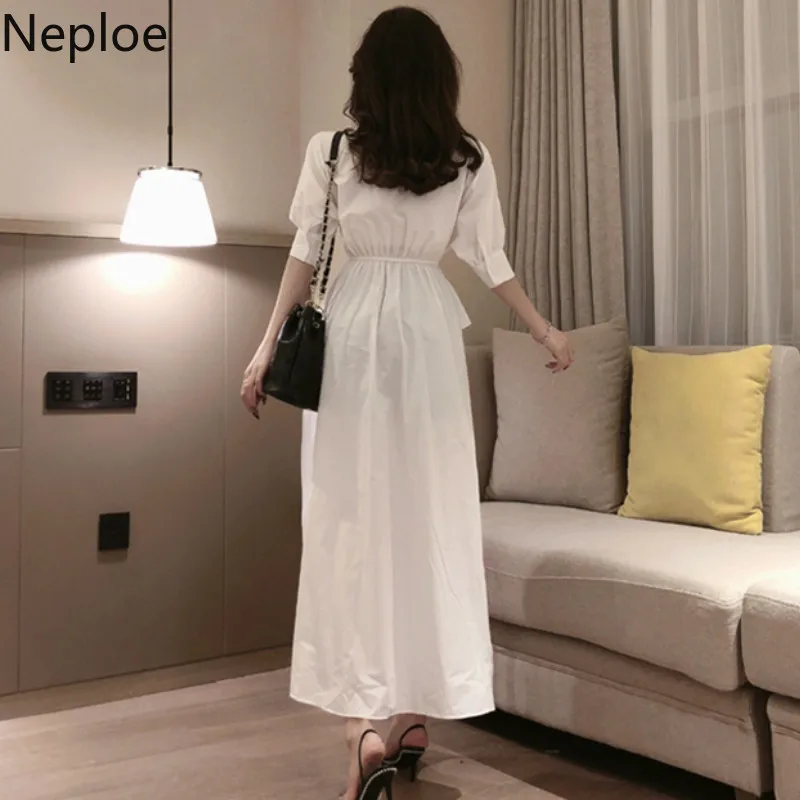 Женские летние рубашки Neploe новинка 2020 блузка с V образным вырезом и рукавами