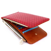 fashion leather womens long wallet multi color large capacity cardholders exquisite luxury clutch bag coin purses holiday gift
