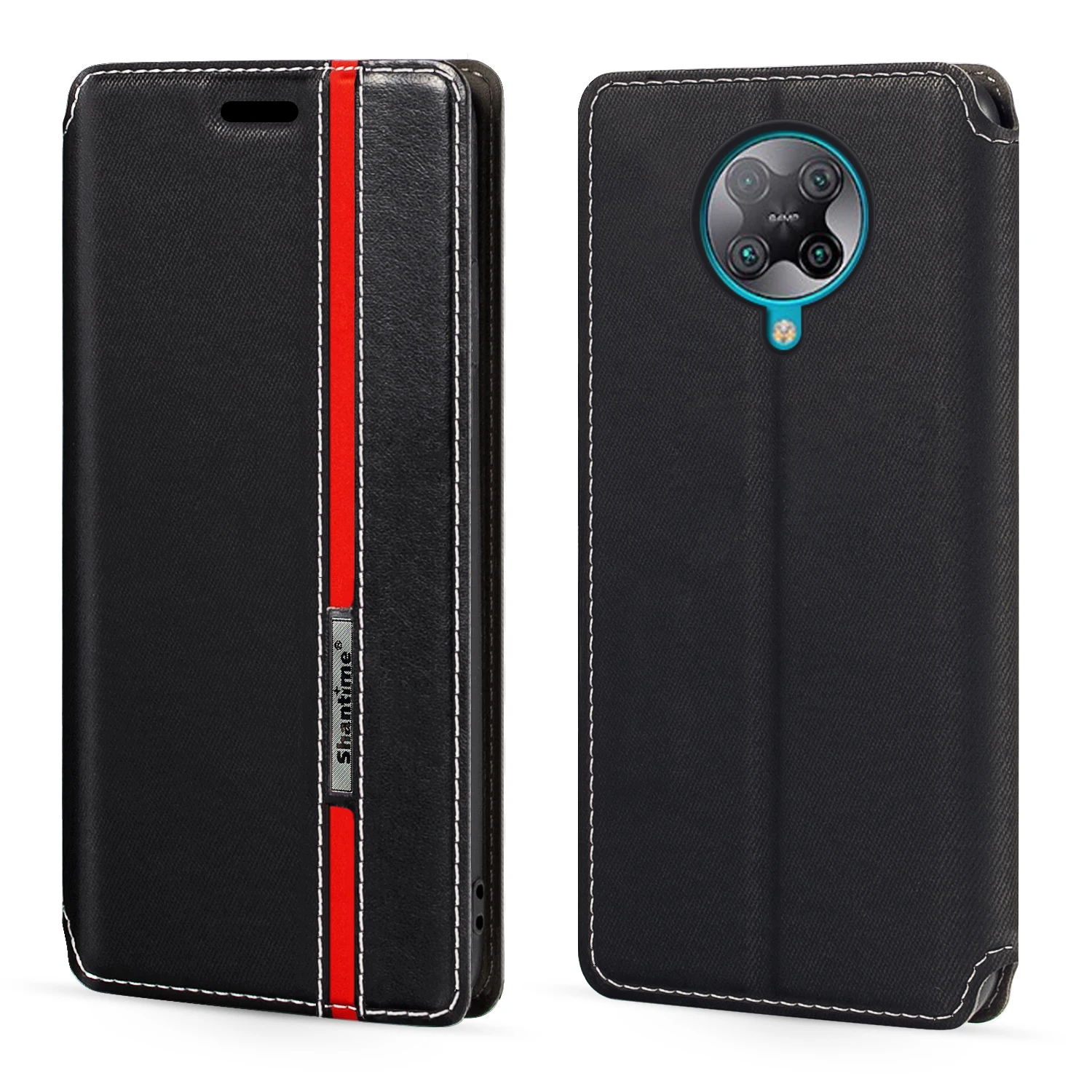 

Модный разноцветный кожаный чехол-книжка с магнитной застежкой и отделением для карт для Xiaomi Redmi K30 6,67 дюйма