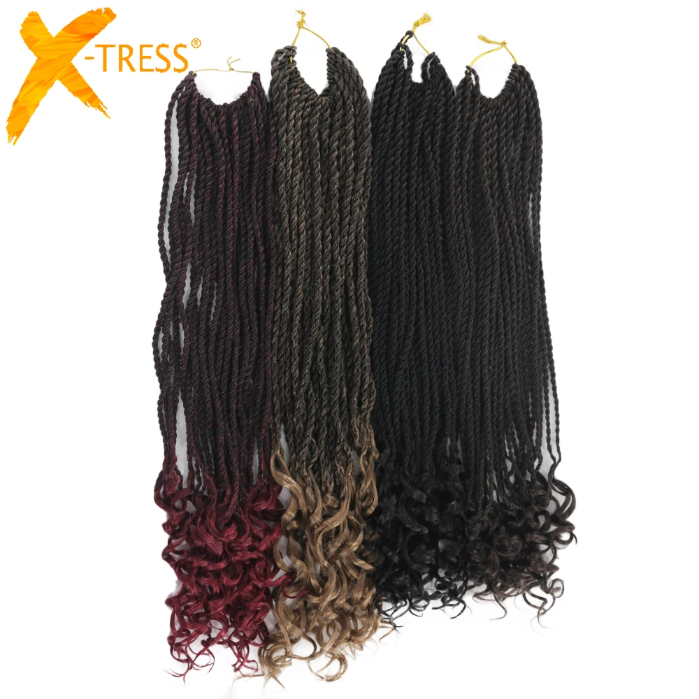 Синтетические плетеные косички для наращивания Сенегальские вьющиеся волосы с