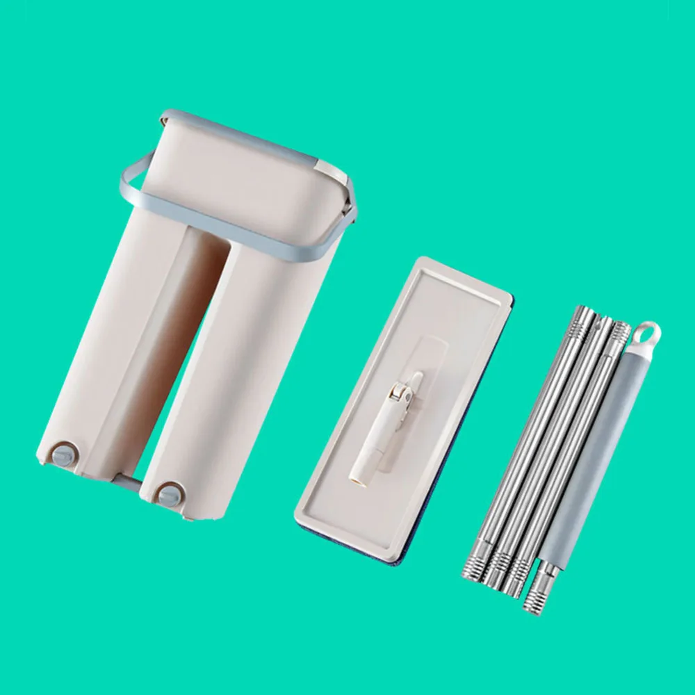 Швабра с одной кнопкой для сушки и экономии труда домашняя плоская швабра