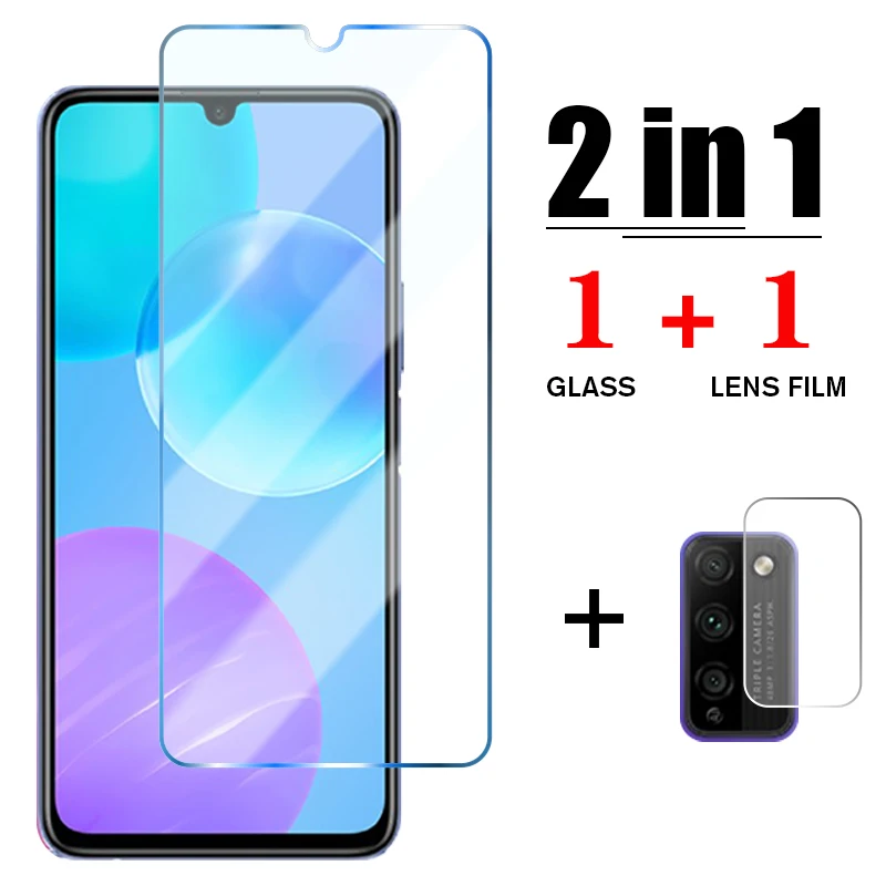 Защитное стекло 2 в 1 для Honor 9X 8X 10X Lite 8A 9A 9S 8S 7X Защита экрана Huawei 20 Pro 10i 10 9 30
