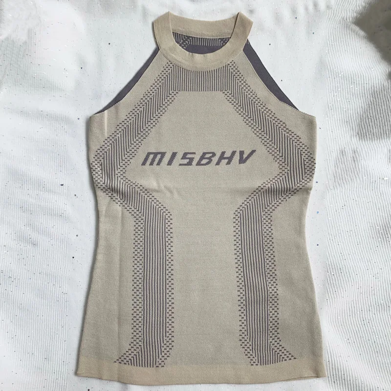 

Summer Autumn khaki knitting Sweater Streetwear Top Sexy Women Sleeveless Sexy Top Halter Tank Top Punk