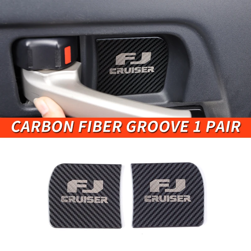 

06-25 лет Toyota FJ Cruiser аксессуары внутренняя модификация внутренняя ручка рамка дверная чаша защитные наклейки декоративная нашивка
