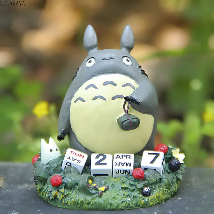 Милый календарь Totoro ремесла Творческий Аниме фигурки напечатанный Рисунок