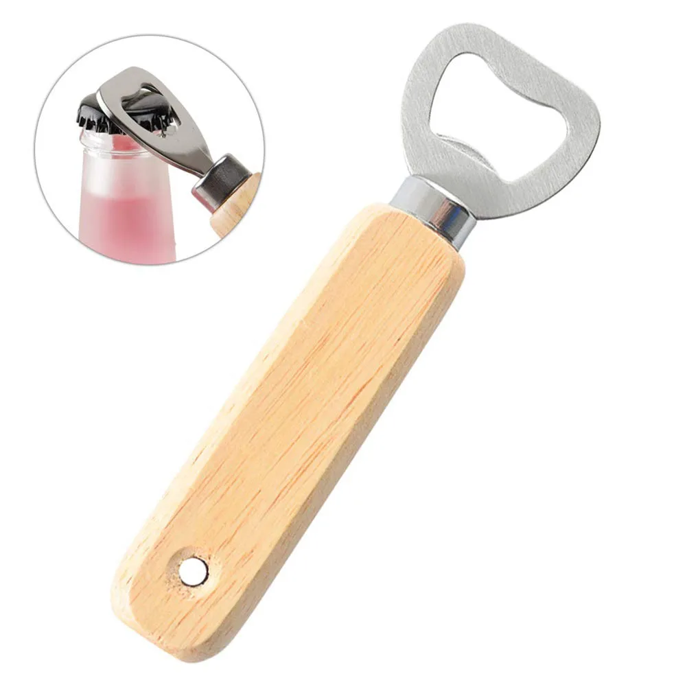 Открывалка для крышки бутылки с деревянной ручкой 2 шт.|Открывалки| |