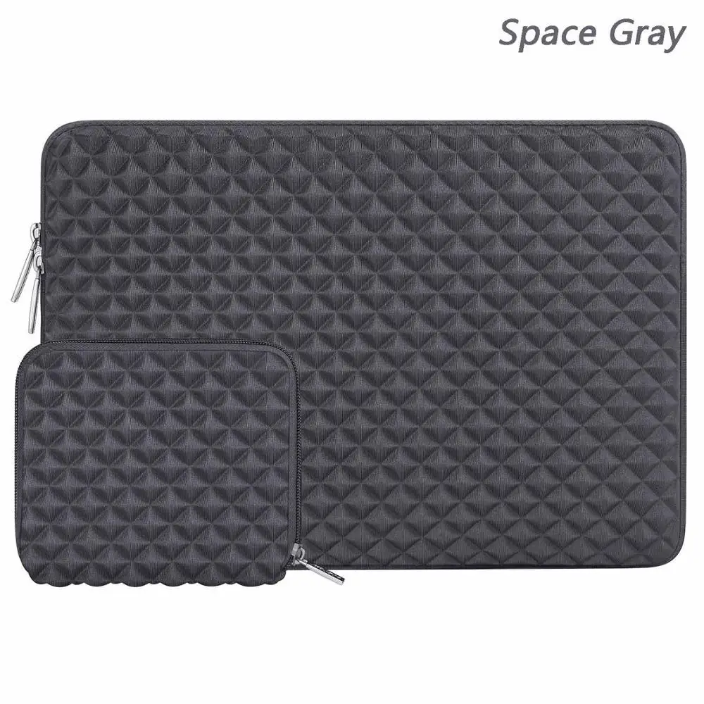 Space Gray Color Сумка для ноутбука MOSISO 11, 12, 13,3, 14, 15, 15,6 дюймов, сумка для ноутбука, чехол для Macbook Air 13, Pro 13, 15, чехол для ноутбука с сенсорной панелью, сумка - Цвет: Space Gray Color