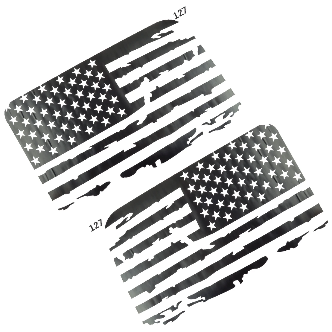 

2Pcs Vinyl Car Rear Left Right Window USA Flag Sticker Trim Decoration Fit for Jeep Wrangler JL 2018 2019 2020 2021 2022
