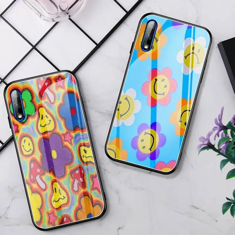 

Indie Kids Aesthetic Art Phone Case Glass Fundas For Huawei P20 P30 Lite Mate 9 10 20 Pro Nova 3i 5 3E Cover Accessories
