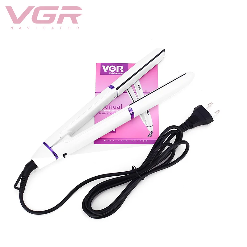 

VGR curling iron hair straightener curler splint cross-border hair curler curl straight dual-use V-500