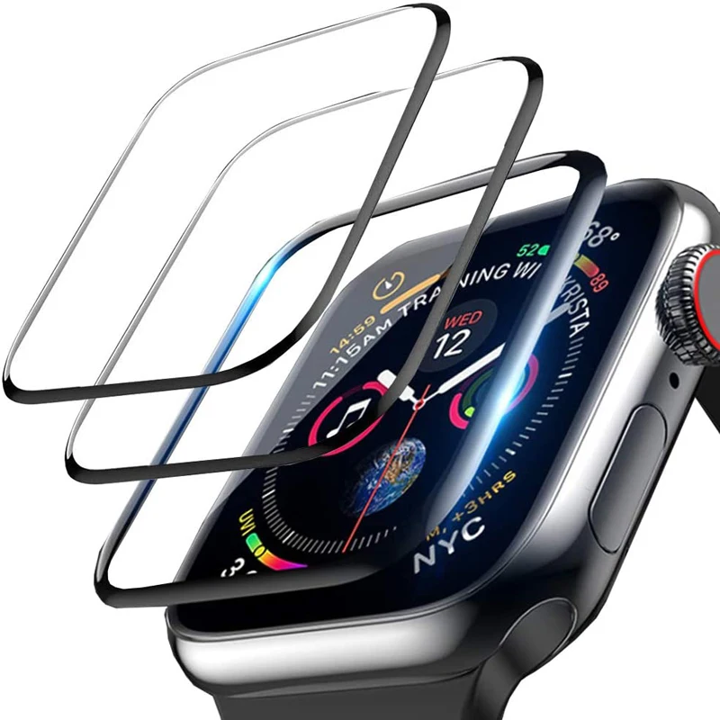 Полная защита мягкая пленка для Apple Watch экрана 42 мм 44 40 38 iwatch 5 4 3 2 1 6 SE не закаленное