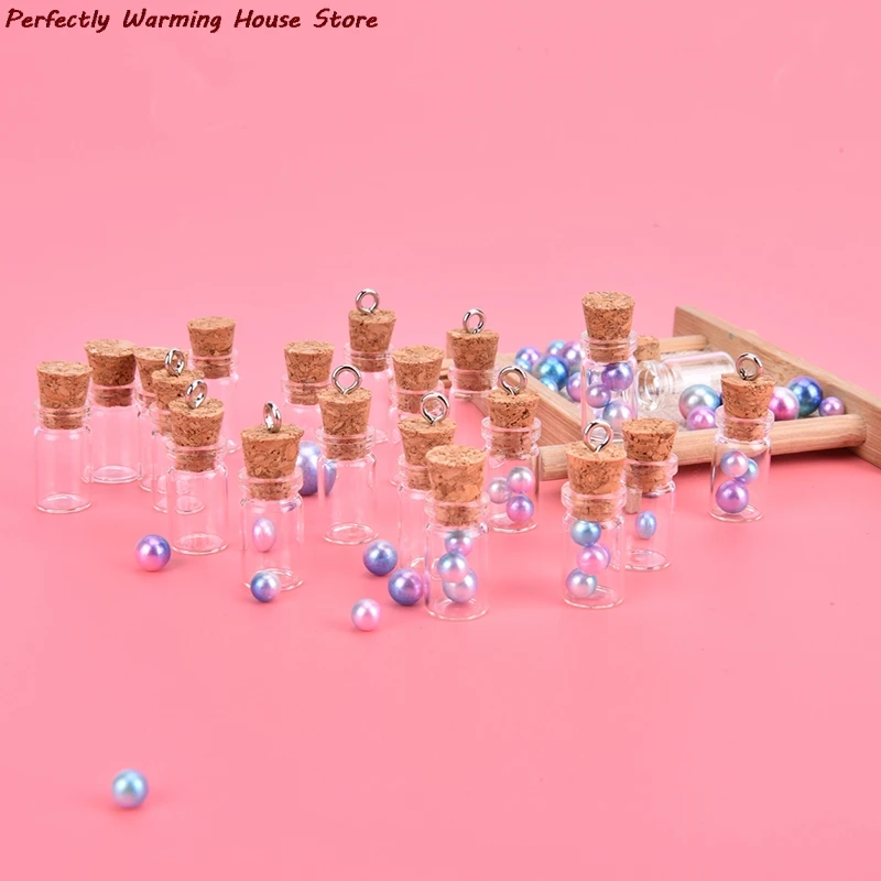 

10 шт., стеклянные мини-бутылки, 0,5 мл