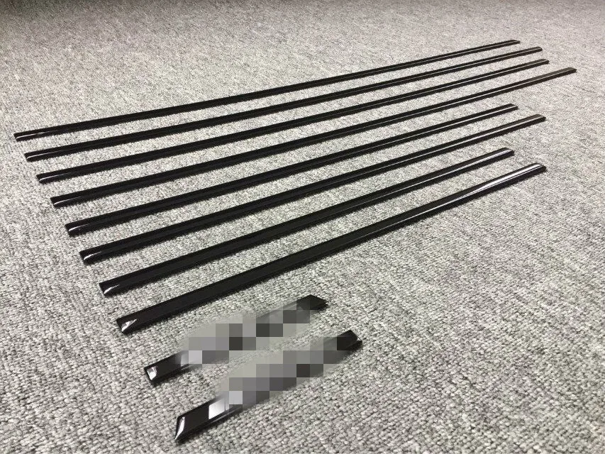 G class w463 G63 боковая формовочная Накладка для G350 G400 G500 G55 G63 G65 B стиль серебристый черный золотой боковая формовочная отделка комплект с логотипом - Цвет: black color