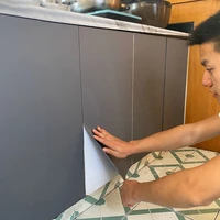 Thickened Self-Adhesive Film Furniture Renovation Waterproof Wall Stickers Kitchen Decorative Vinyl Film PVC Cabinet Stickers