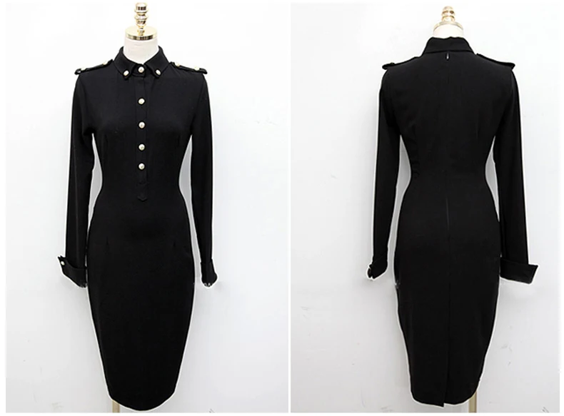 

2020 Spring Women Long Dress Full Sleeve Solid Dresses Black Women Dress Maxi Dresses for Women
