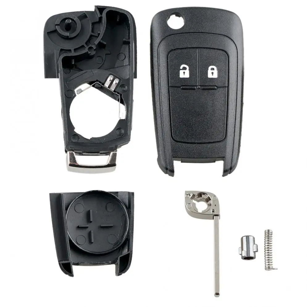 Чехол для автомобильных ключей с 2 кнопками откидной складной пульт