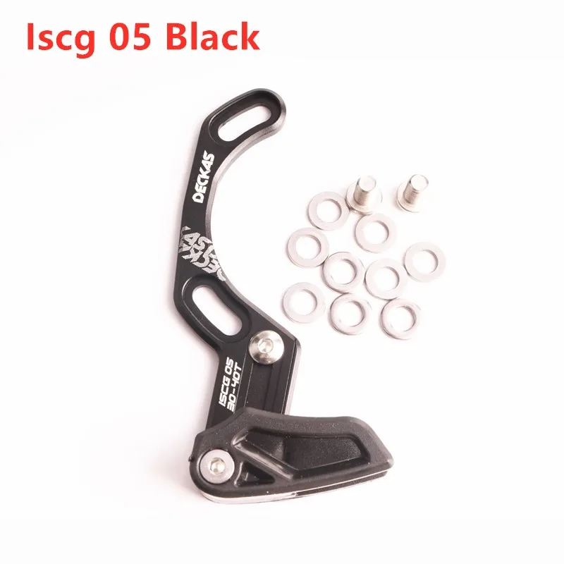 iscg 05 black DECKAS направляющая велосипедной цепи MTB направляющая велосипедной цепи 1X система ISCG 03 ISCG 05 крепление BB CNC односкоростная широкая узкая направляющая цепи - Цвет: iscg 05 black