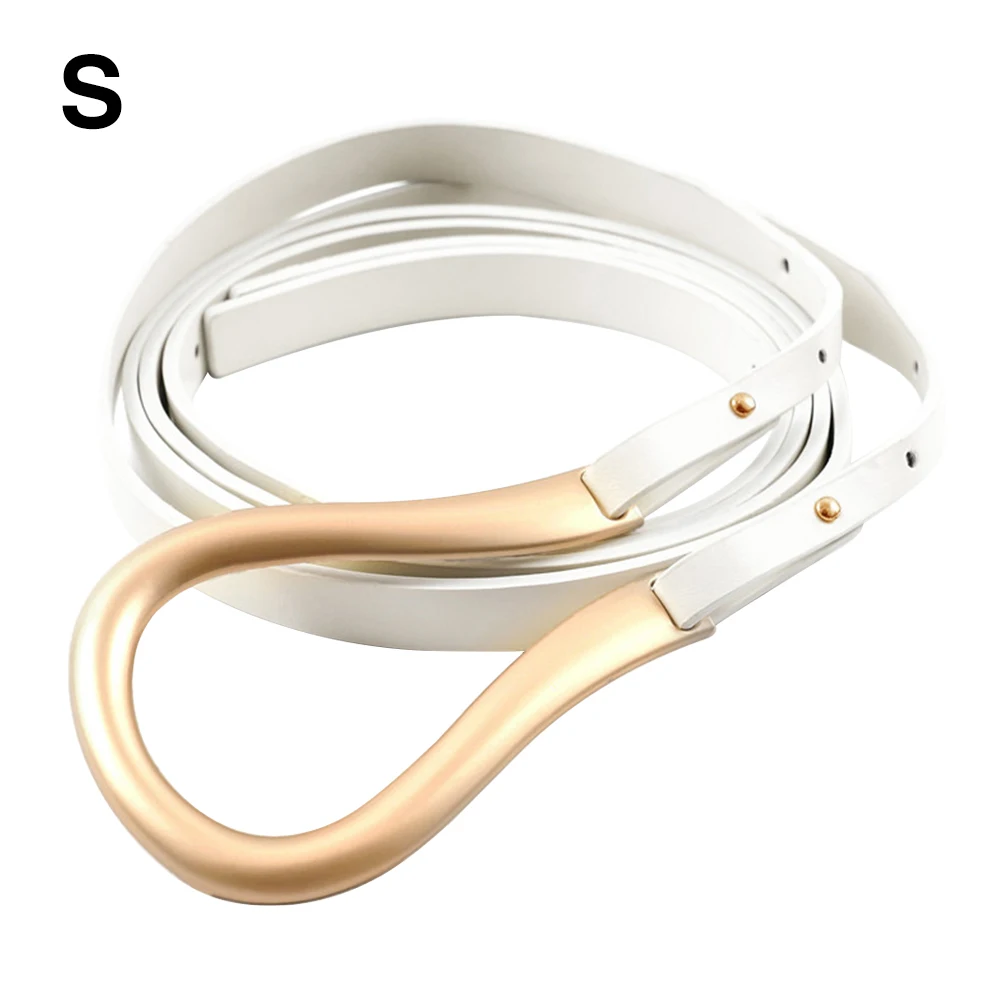 

Decoration Light Luxury Daily Women Belt Adult Dress Multi-Purpose Horseshoe Buckle Fashion Pants U-shaped Durable Curved Metal